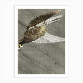 Downward Flying Eagle (1900 1930), Ohara Koson Art Print