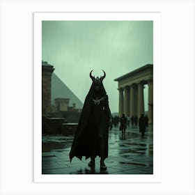 Demon In The Rain Art Print