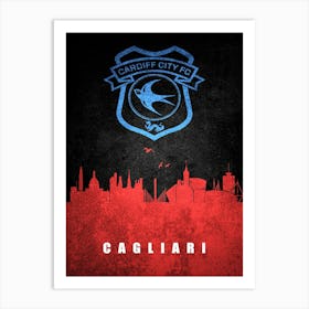 Cardiff City 3 Art Print