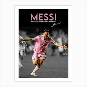 Lionel Messi Inter Miami 1 1 Art Print