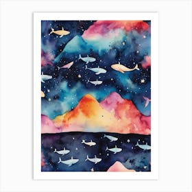 Starry Seascape Art Print