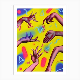 Dancing Hands Art Print