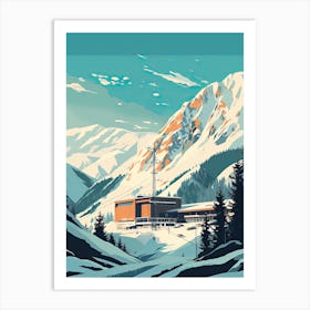 Grandvalira   Andorra, Ski Resort Illustration 2 Simple Style Art Print