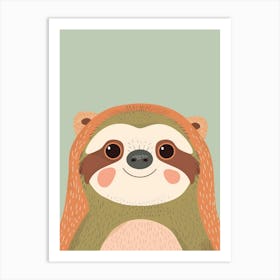 Cute Sloth 2 Art Print