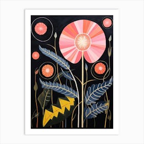 Everlasting Flower 2 Hilma Af Klint Inspired Flower Illustration Art Print