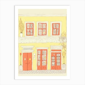 Lyon The Book Nook Pastel Colours 2 Art Print