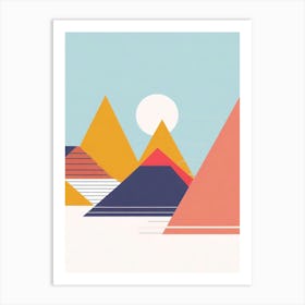 Abstract Mountain Landscape Art Print