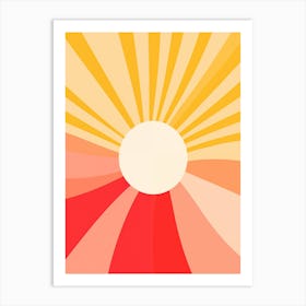 Abstract Sunburst Art Print