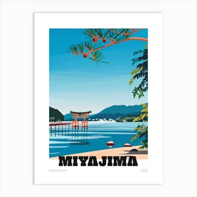 Miyajima Japan 3 Colourful Travel Poster Art Print