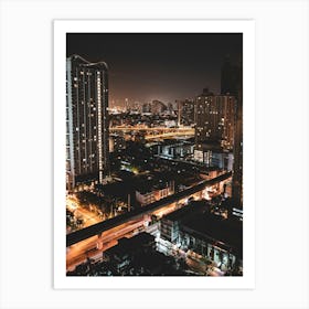 Bangkok At Night Art Print