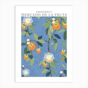 Mercado De La Fruta Passionfruit Illustration 4 Poster Art Print