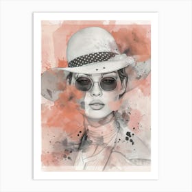 Hat And Sunglasses Art Print