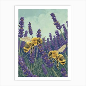 Mason Bee Storybook Illustrations 14 Art Print