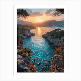 Sunset In Ibiza Art Print