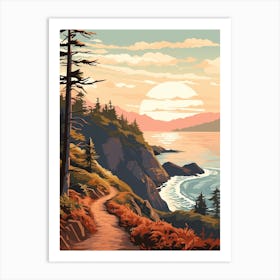 Juan De Fuca Marine Trail Canada 3 Hiking Trail Landscape Art Print