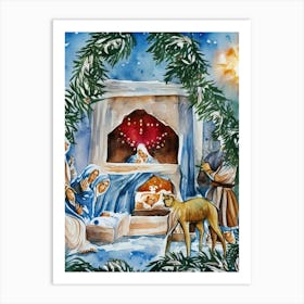 Nativity Scene 40 Art Print