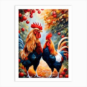 Rooster Painting Art Print