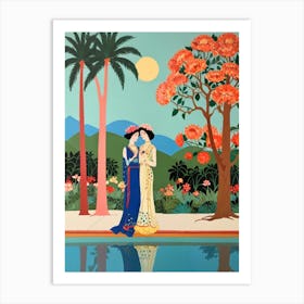 Asian Couple Art Print