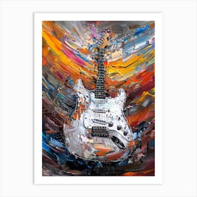 Guitar Painting 3 Art Print