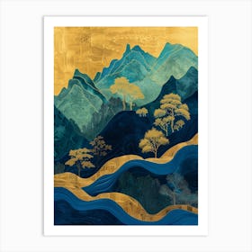 Asian Mountains 2 Art Print