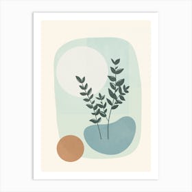 Azzurro Shapes No 3 Art Print