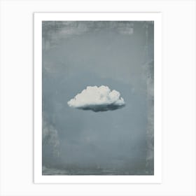 Cloud Wall Art Painting Grey Gray Sky Print Art Print