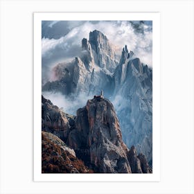 Dolomite Mountains Art Print