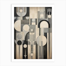 Whimsical Abstract Geometric Shapes 13 Art Print