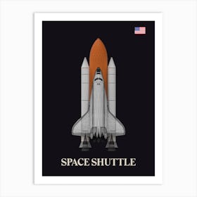 Space Serie Space Shuttle Art Print