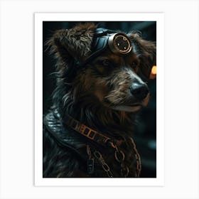 Steampunk Dog 1 Art Print