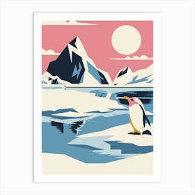 Penguin In The Arctic Art Print