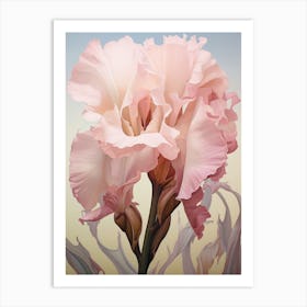 Floral Illustration Gladiolus 2 Art Print