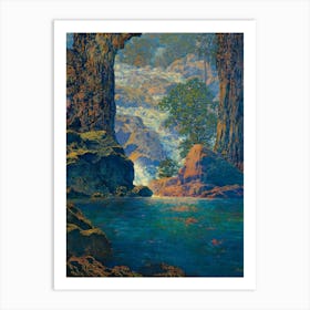 Waterfall In The Woods 1 Art Print