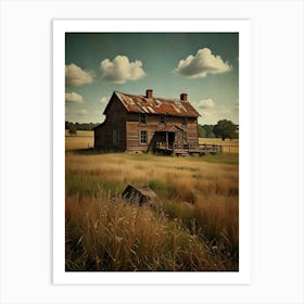 Old House In The Field Art Print