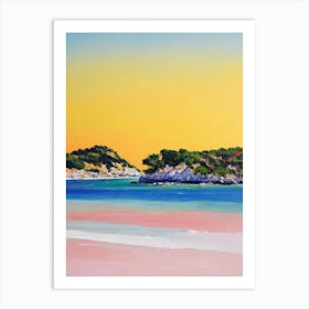 Voutoumi Beach, Antipaxos, Greece Bright Abstract Art Print