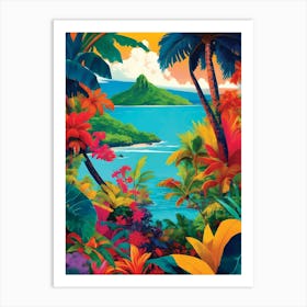 Tropical Island Landscape 4 Art Print