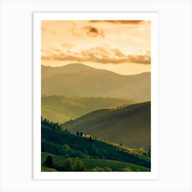 Sunset In The Mountains 56 Art Print