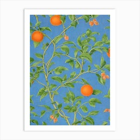 Orange 2 Vintage Botanical Fruit Art Print