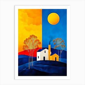 House In The Sun Art Print