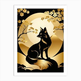 Japan Golden Fox 11 Art Print