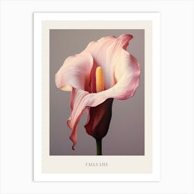 Floral Illustration Calla Lily 2 Poster Art Print