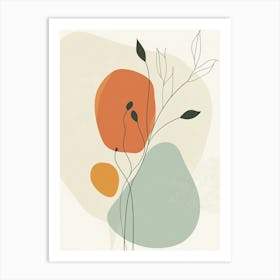 Abstract Floral Painting Art Print