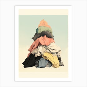 Pile Of Clothes 1 Art Print