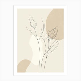 Abstract Flowers 8 Art Print