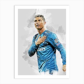 Cristiano Ronaldo Painting Art Print