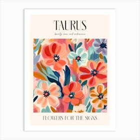 Flowers For The Signs Taurus 2 Zodiac Sign Art Print