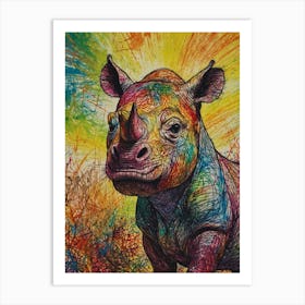 Rhino 1 Art Print