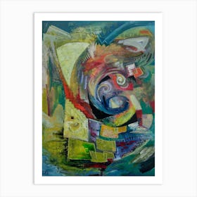 Beautiful Dance of Color, Abstract Acrylic Art Print