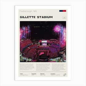 New England Patriots - Gillette Stadium 1 Art Print