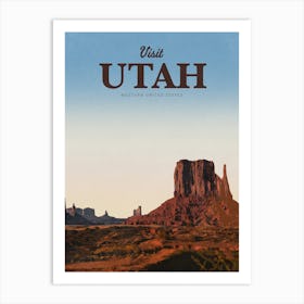 Visit Utah Art Print